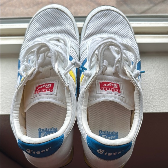 Vintage Onitsuka Tiger by Asics White and Blue Sneakers Classic Design - Picture 5 of 8